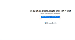 Desktop Screenshot of enoughenough.org