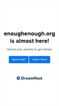 Mobile Screenshot of enoughenough.org