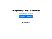 Tablet Screenshot of enoughenough.org
