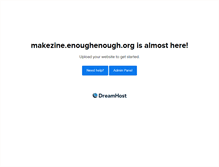 Tablet Screenshot of makezine.enoughenough.org
